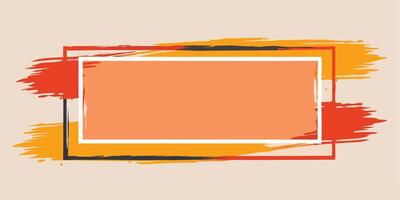 Expressive Brushstroke Frame Design vector