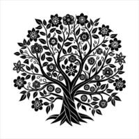 Floral Tree Life Pattern Vectors