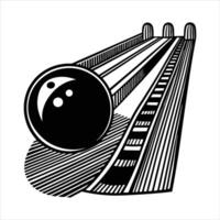 Bowling Ball Rolling vector