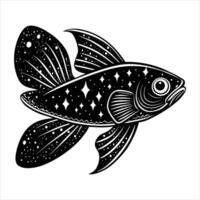 Blue Galaxy Guppy Vectors