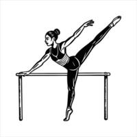 Gymnastics Parallel Bar vector