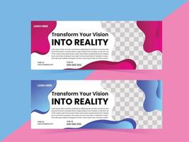 Web banner design Template vector
