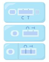 pregnancy test, a set of convenient equipment for determining pregnancy at home vector