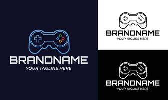 Futuristic Gaming Logo Design Template for Esports, Game Developers, and Streamers vector