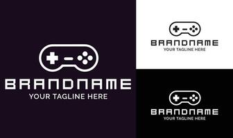 Minimalist Game Controller Logo Design Template for Esports, Game Studios, and Online Gaming Brands vector