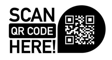 QR code scan icon black color for design project vector