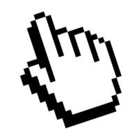 Cursor icon hand flat cool style vector