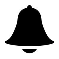 Notification icon black color vector