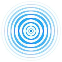 Radar icon blue color isolated on white background cool vector