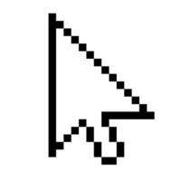Cursor icon arrow flat style modern vector