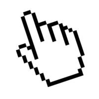 Cursor icon hand flat style 2 vector