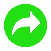 Share icon color flat style vector