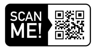 QR code scan icon black color isolated vector