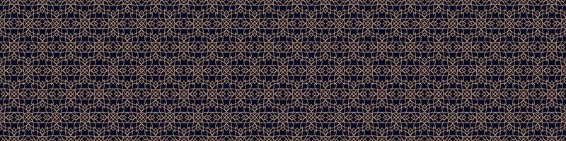 Arabic pattern gold color style vector