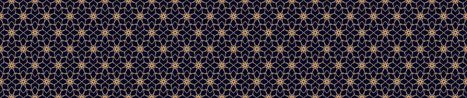 Arabic pattern line gold color long style vector