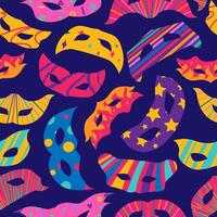 Carnival mask pattern colorful style for party vector