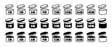 Pao symbols set black color for design project vector