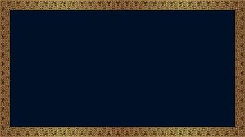 Golden border geometric frame seamless pattern vector