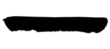 Black brushstroke, isolated on white background. Trendy grunge element for creative design. vector