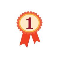Number one medal. first place award. Winning. graphics vector
