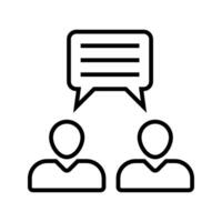 person with a speech bubble vector