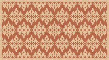 Terracotta Geometric Pattern Design Template vector