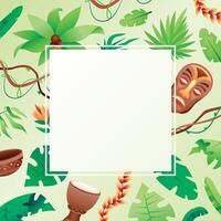 Tropical Background with Blank Space for Text vector
