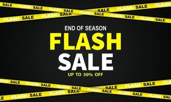Flash sale template design. vector