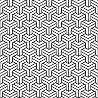 Minimalist Monochrome Hexagon Grid Pattern Design vector