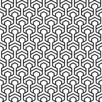 Timeless Hexagon Geometric Pattern with Seamless Repetition vector