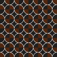 Abstract Circular Motif in a Seamless Geometric Layout vector