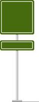 Green road signs with various shapes and sizes provide essential information and guidance for drivers, ensuring safe and efficient navigation on roads and highways vector