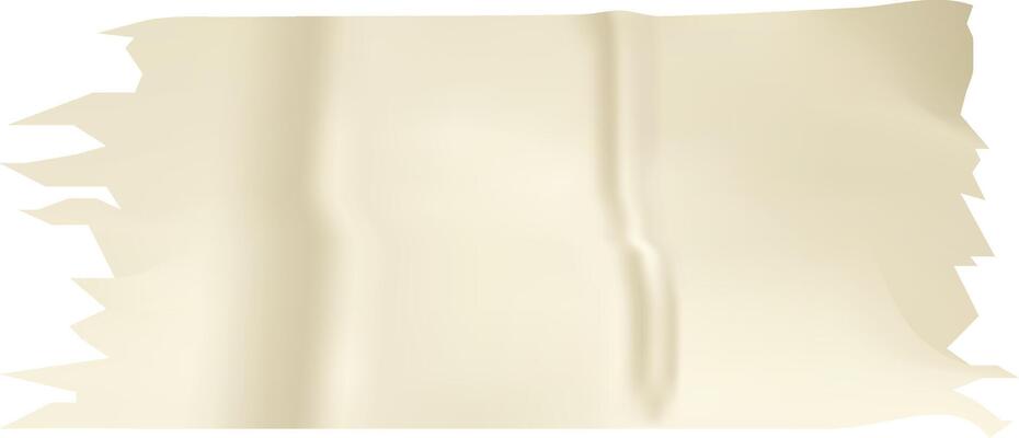 Crumpled beige sticky tape featuring ripped edges enhances realism in designs, presentations, and creative projects, adding a unique texture and visual interest to various applications