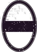 Vintage travel stamp featuring a distressed oval frame. Ideal for use in travel themed projects, mailing labels, or as a decorative element in design work. Classic and timeless appeal vector