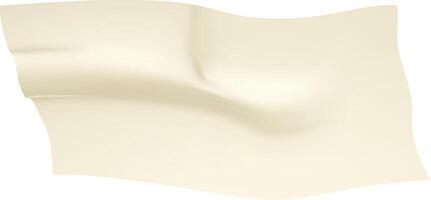 Beige adhesive paper tape is waving and creating a curved shape, providing a versatile and visually appealing element for various design projects vector