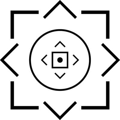 illustration depicting a set of sniper aim pointers and target navigation symbols. Includes various focus and military sight designs for precise shooting and targeting