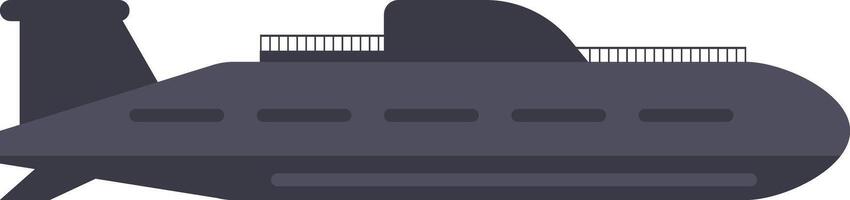 Displaying a side view of a gray military submarine navigating through a white background, emphasizing its sleek design and advanced technology in maritime defense and warfare vector