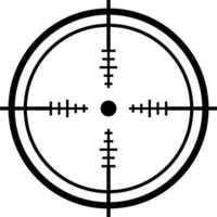 Sniper scope crosshairs aiming target navigation pointer mark cursor symbol icon aiming viewfinder weapon military sight shooting aims focused eye view vector