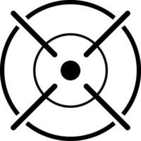 Sniper target aim pointer navigation cursor focusing different military sight and focused eye shooting aims symbol set aiming concept vector