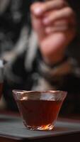 An Aromatic Cup of Tea, with Steam Rising, in Soft and Inviting Lighting Atmosphere. Media video