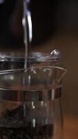 Brewing Tea A CloseUp View of the Infuser and Fresh Tea Leaves Unveiled for All. Media video