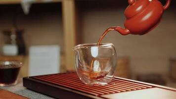 A calming of tea and coffee preparation and enjoyment. Media video