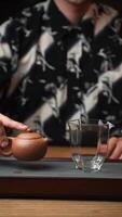 Engaging in the Tea Preparation Ritual with a Traditional Teapot brings joy and warmth. Media video