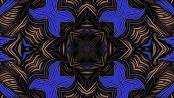 A blue and brown abstract pattern video