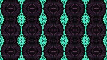 A black and green pattern with a large design video