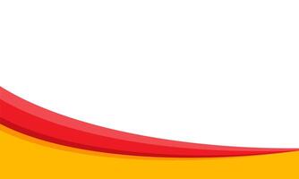 Red and yellow wave background vector