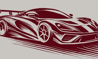 A racing car on a background vector