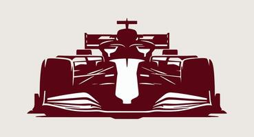 A racing car with a white background vector