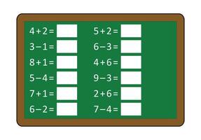 Blackboard isolated on white background vector