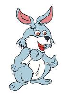 Rabbit smiling cartoon vector